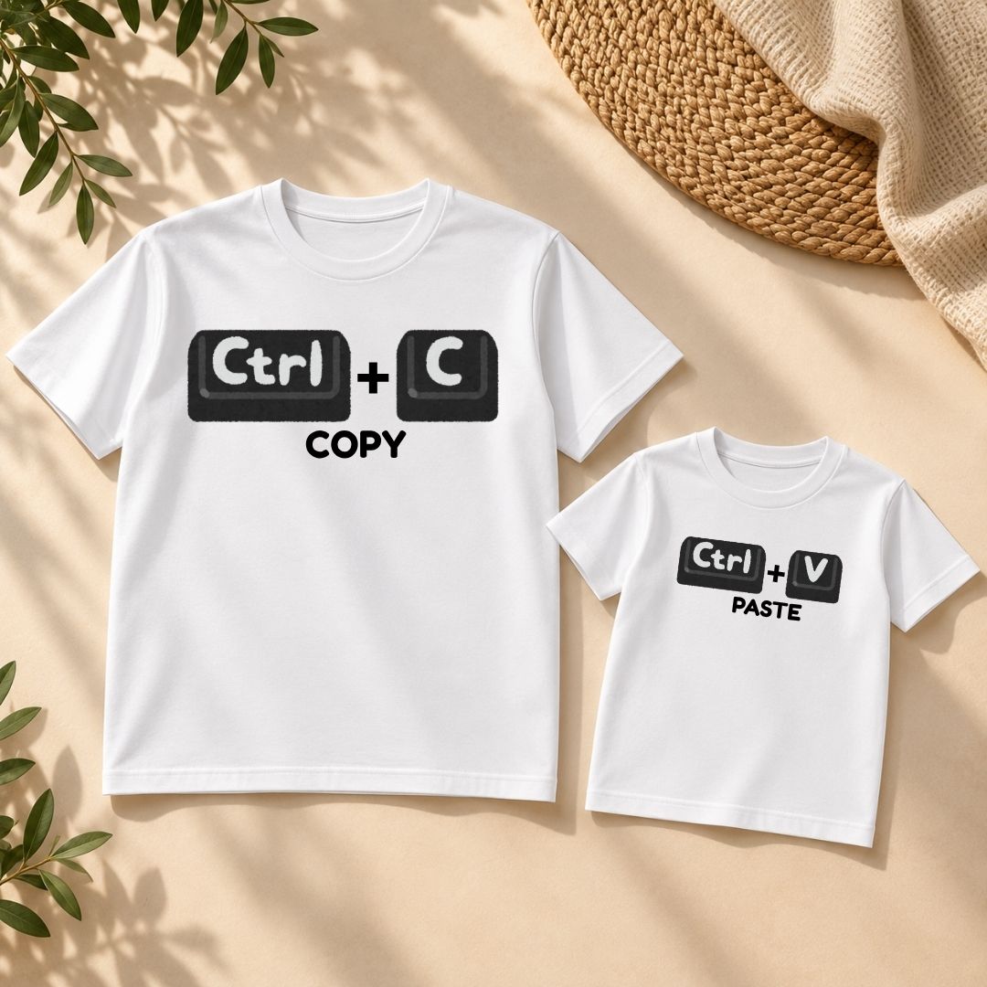 Copy Paste parent and kid matching t-shirt set - Nivana Kids