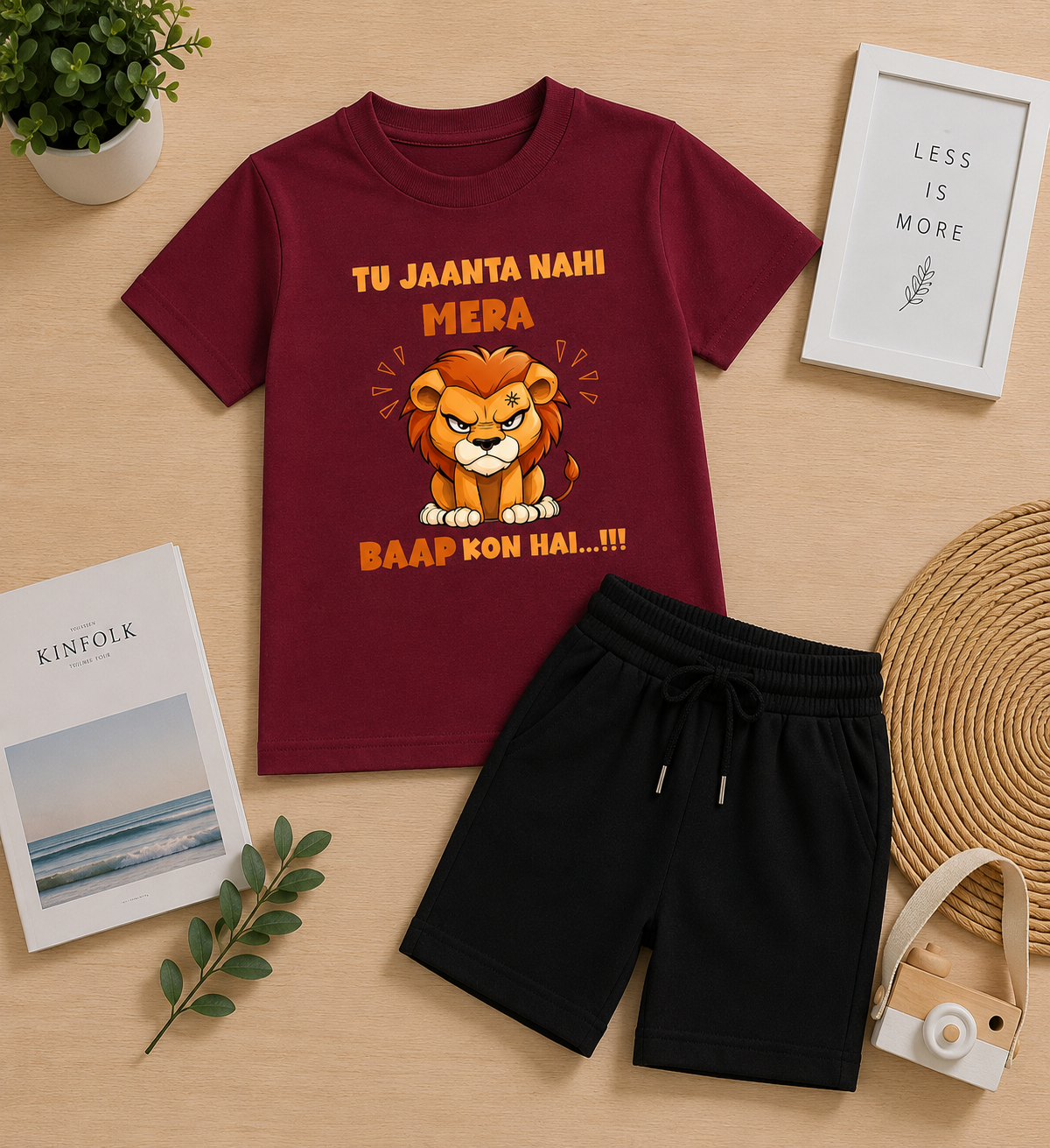 Lion-Tu Jaanta Nahi Mera Baap Kon hai - CO-Ord Set