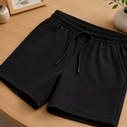 Lightweight Comfort Shorts-Black