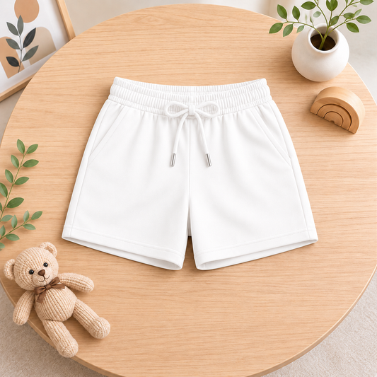 Lightweight Comfort Shorts-White