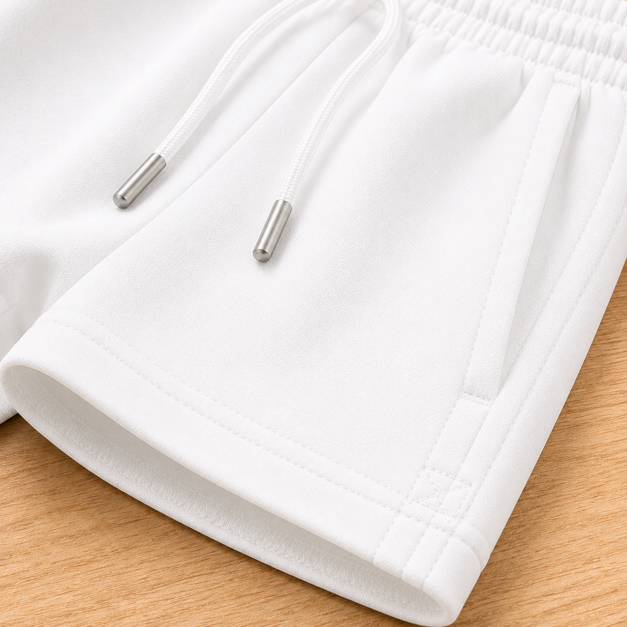 Lightweight Comfort Shorts-White